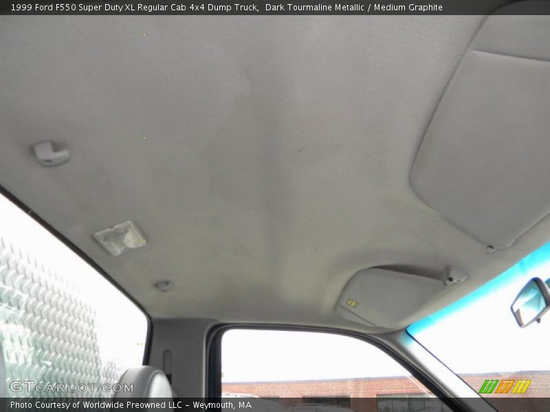 Dark Tourmaline Metallic / Medium Graphite 1999 Ford F550 Super Duty XL Regular Cab 4x4 Dump Truck