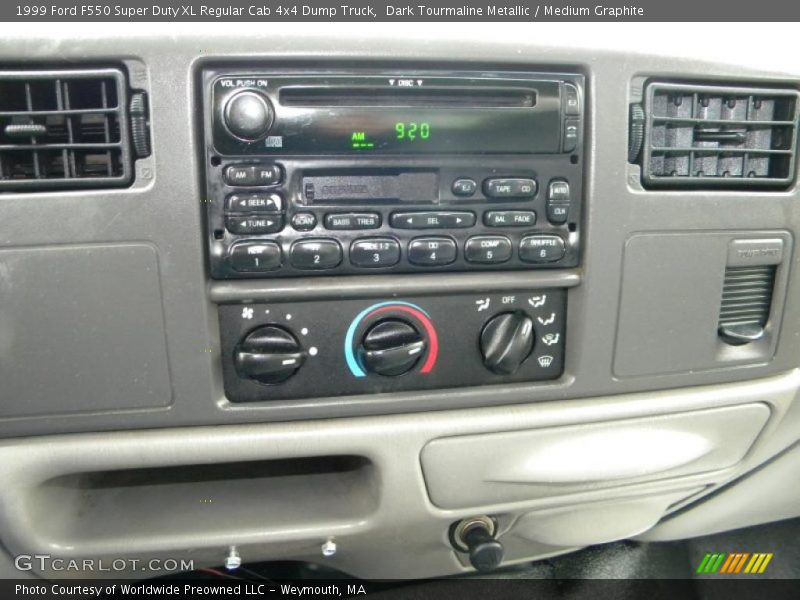 Dark Tourmaline Metallic / Medium Graphite 1999 Ford F550 Super Duty XL Regular Cab 4x4 Dump Truck