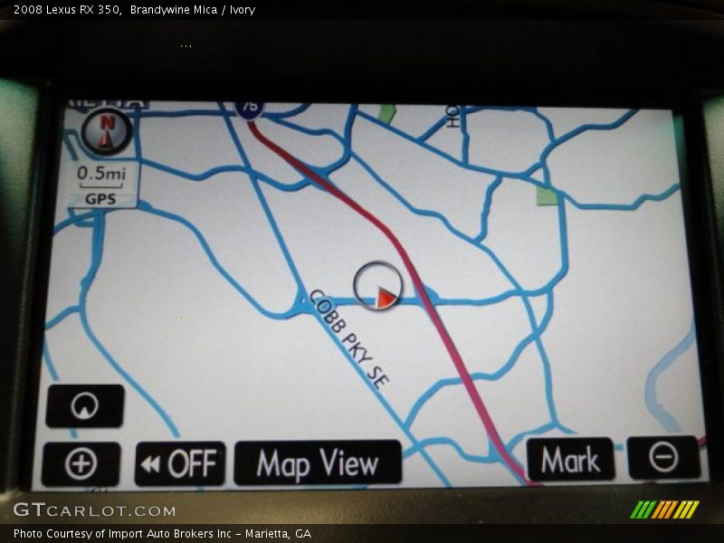 Navigation of 2008 RX 350