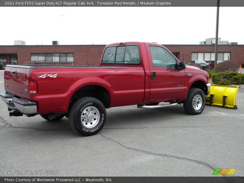 Toreador Red Metallic / Medium Graphite 2001 Ford F350 Super Duty XLT Regular Cab 4x4