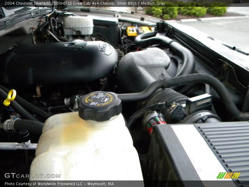 Silver Birch / Medium Gray 2004 Chevrolet Silverado 2500HD LS Crew Cab 4x4 Chassis