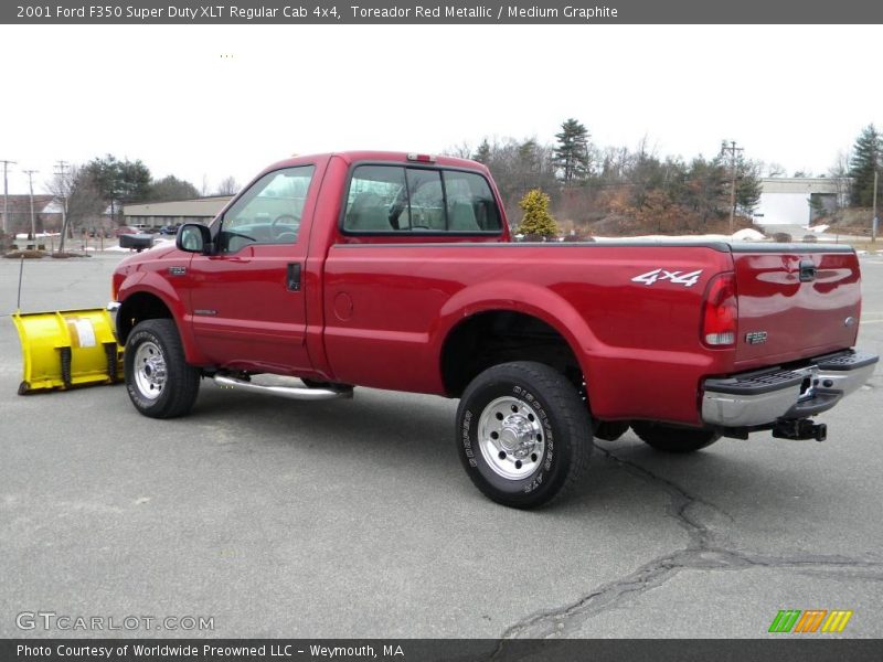 Toreador Red Metallic / Medium Graphite 2001 Ford F350 Super Duty XLT Regular Cab 4x4