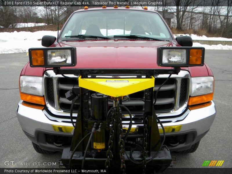 Toreador Red Metallic / Medium Graphite 2001 Ford F350 Super Duty XLT Regular Cab 4x4