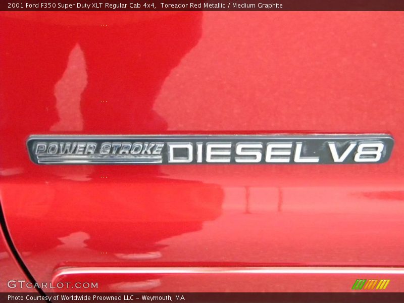 Toreador Red Metallic / Medium Graphite 2001 Ford F350 Super Duty XLT Regular Cab 4x4