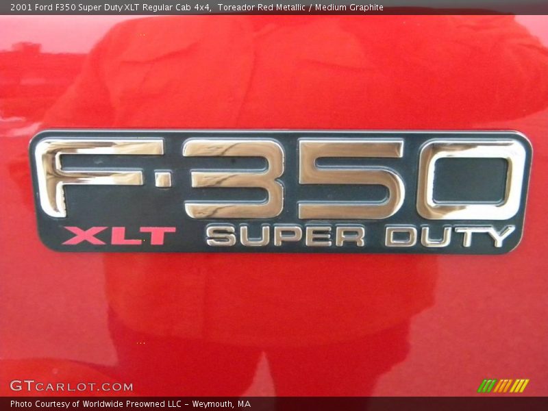 Toreador Red Metallic / Medium Graphite 2001 Ford F350 Super Duty XLT Regular Cab 4x4