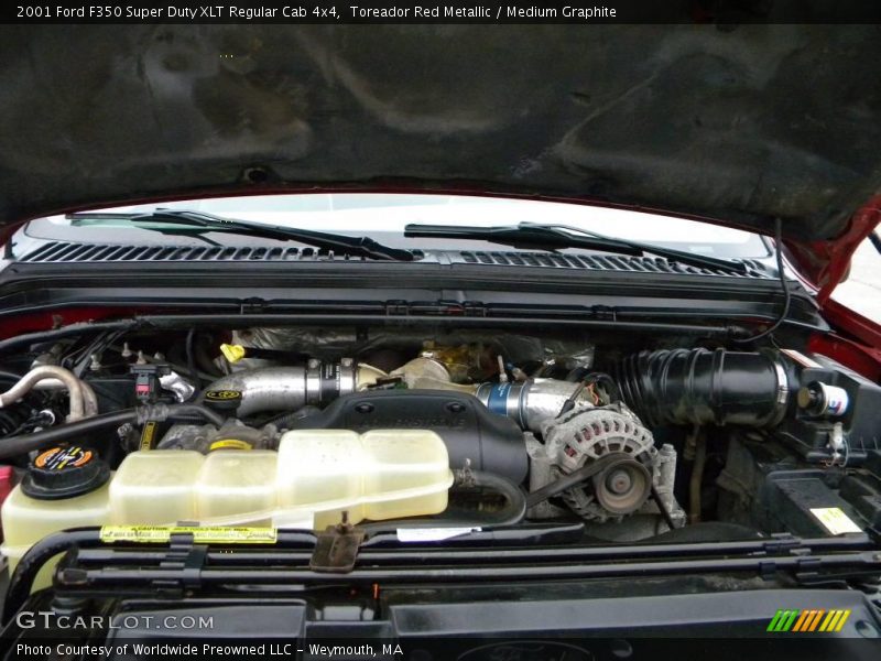 Toreador Red Metallic / Medium Graphite 2001 Ford F350 Super Duty XLT Regular Cab 4x4