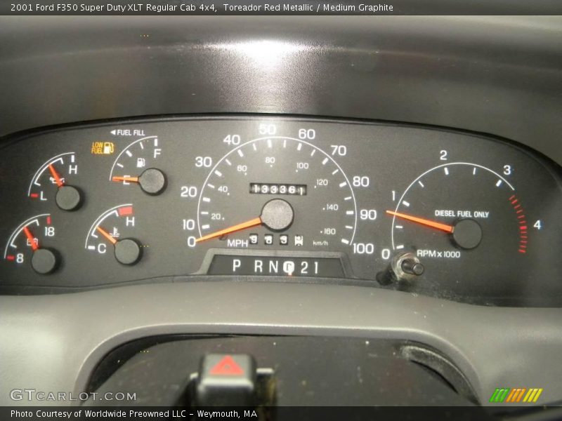  2001 F350 Super Duty XLT Regular Cab 4x4 XLT Regular Cab 4x4 Gauges