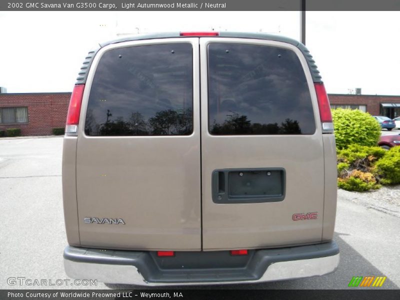 Light Autumnwood Metallic / Neutral 2002 GMC Savana Van G3500 Cargo