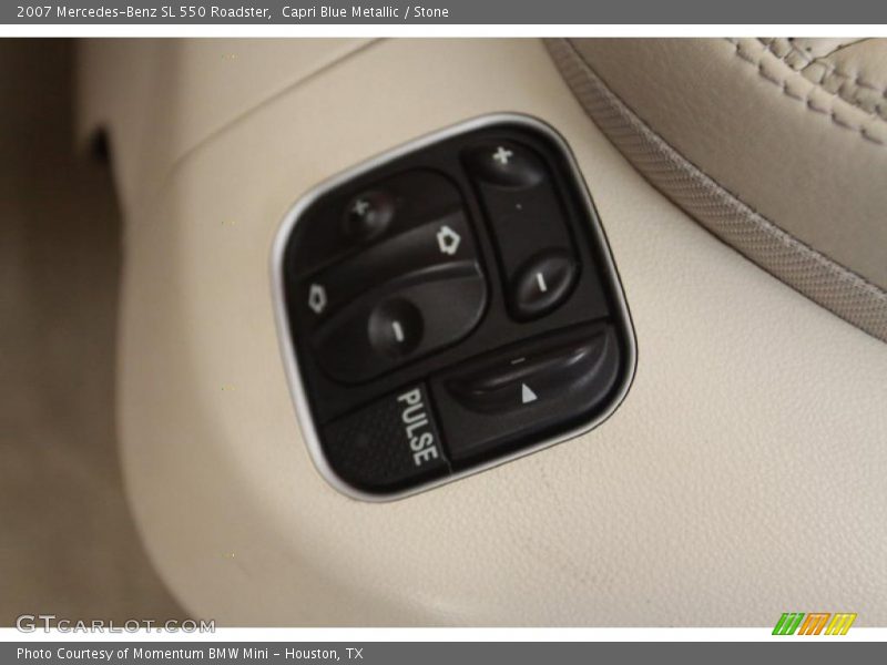 Capri Blue Metallic / Stone 2007 Mercedes-Benz SL 550 Roadster