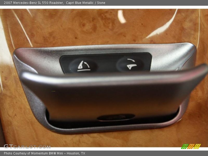 Capri Blue Metallic / Stone 2007 Mercedes-Benz SL 550 Roadster