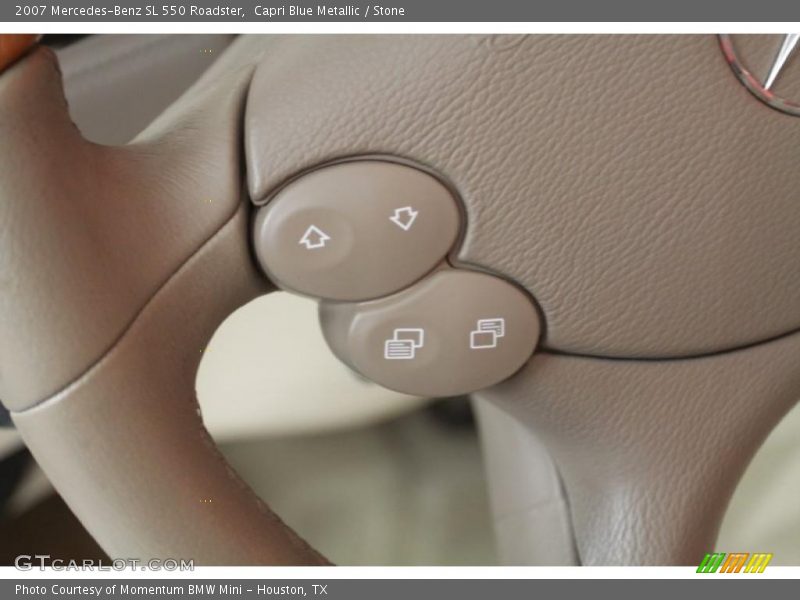 Capri Blue Metallic / Stone 2007 Mercedes-Benz SL 550 Roadster