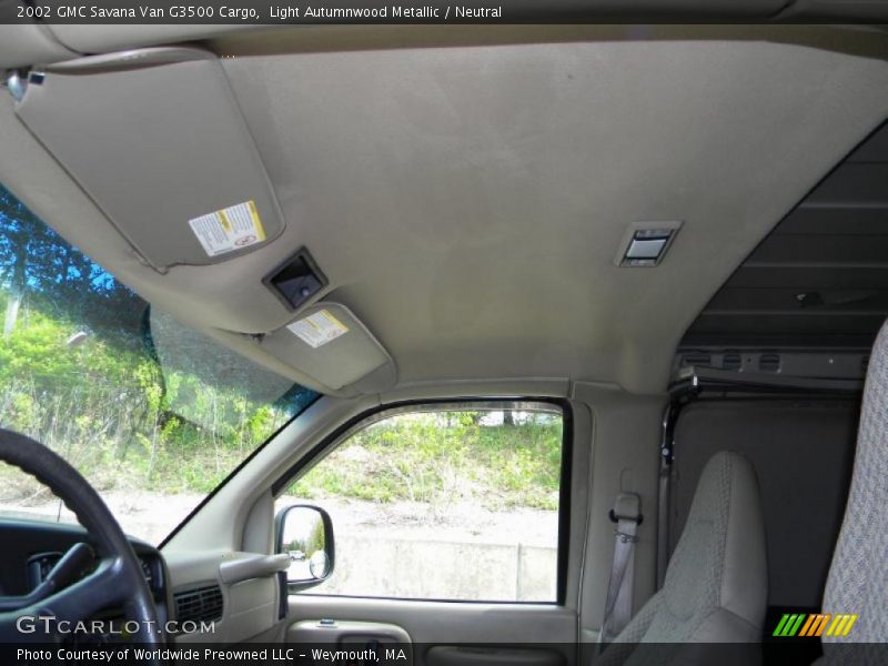 Light Autumnwood Metallic / Neutral 2002 GMC Savana Van G3500 Cargo