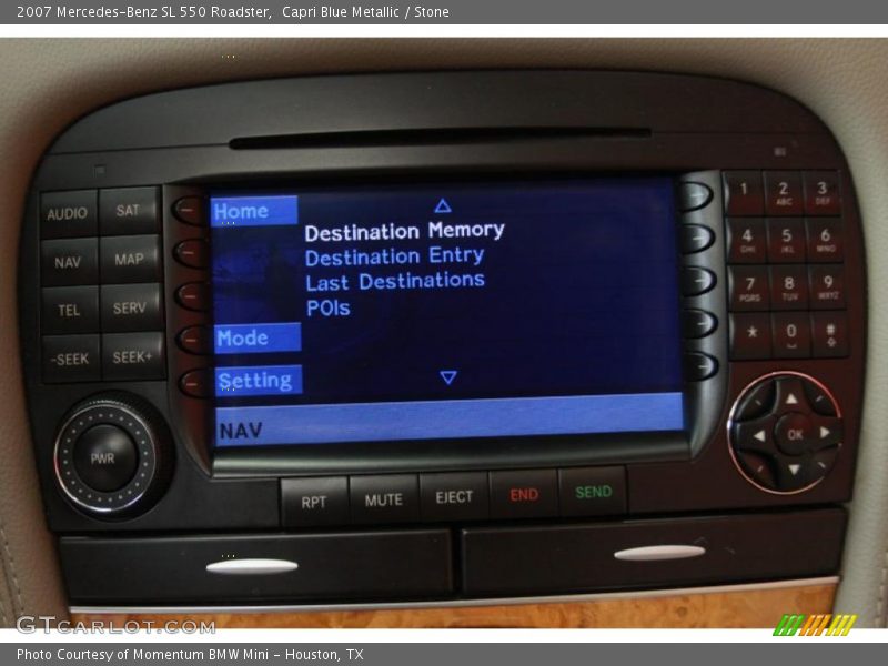 Capri Blue Metallic / Stone 2007 Mercedes-Benz SL 550 Roadster
