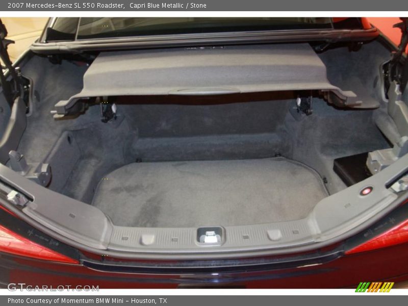 Capri Blue Metallic / Stone 2007 Mercedes-Benz SL 550 Roadster