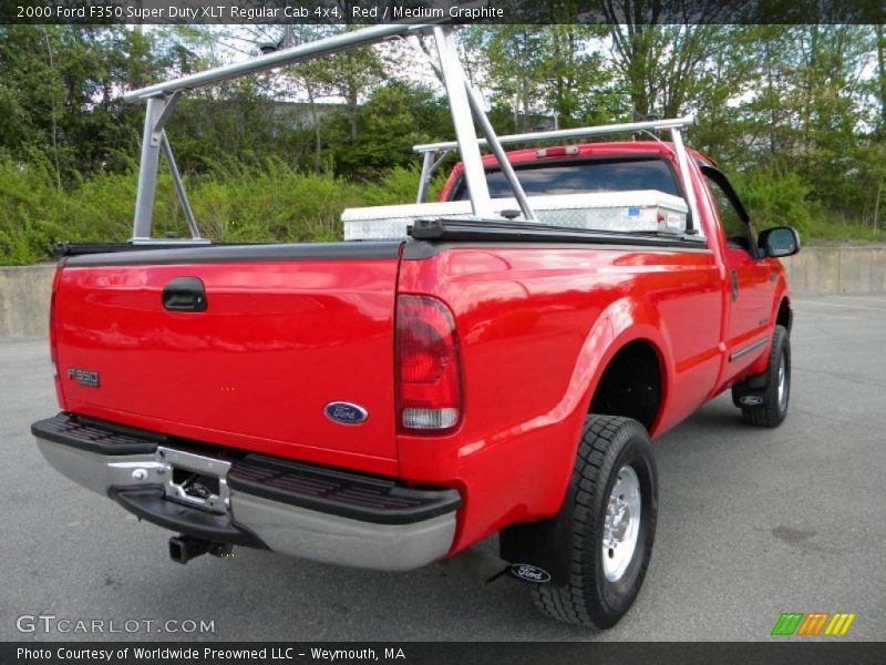 Red / Medium Graphite 2000 Ford F350 Super Duty XLT Regular Cab 4x4