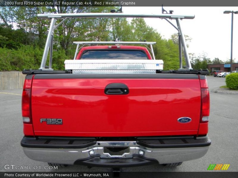 Red / Medium Graphite 2000 Ford F350 Super Duty XLT Regular Cab 4x4
