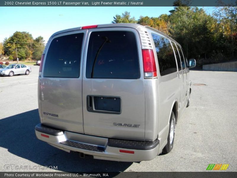 Light Pewter Metallic / Neutral 2002 Chevrolet Express 1500 LT Passenger Van