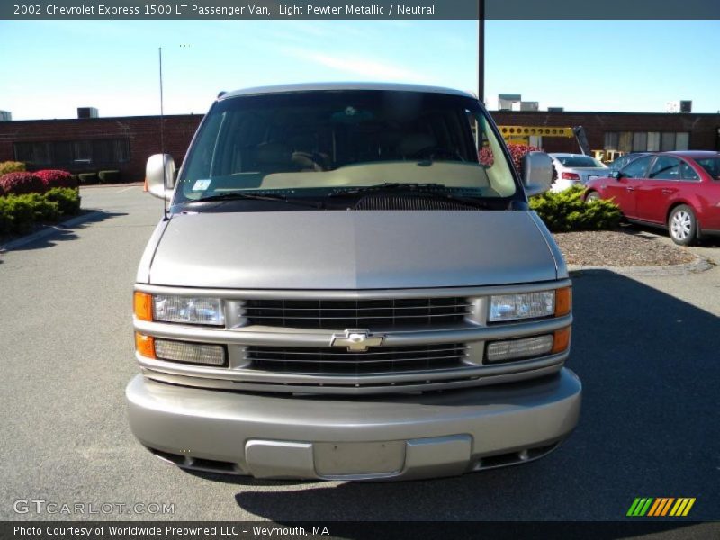 Light Pewter Metallic / Neutral 2002 Chevrolet Express 1500 LT Passenger Van