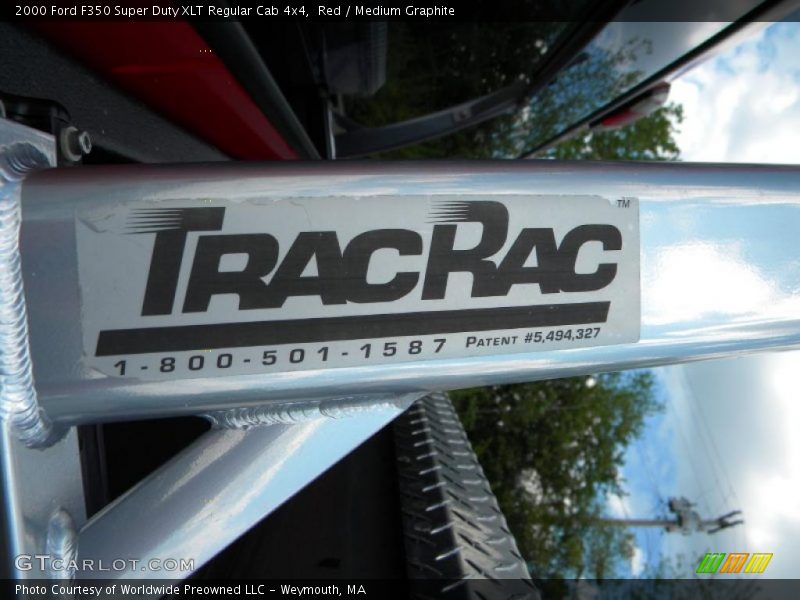 Red / Medium Graphite 2000 Ford F350 Super Duty XLT Regular Cab 4x4