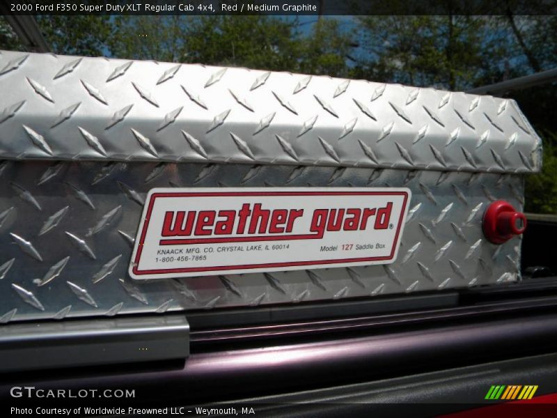 Red / Medium Graphite 2000 Ford F350 Super Duty XLT Regular Cab 4x4