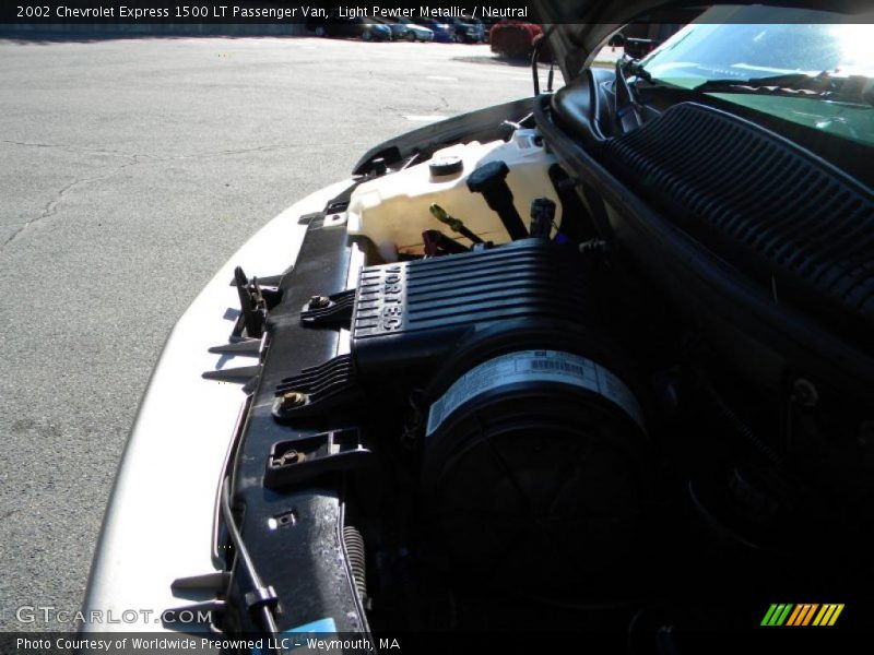 Light Pewter Metallic / Neutral 2002 Chevrolet Express 1500 LT Passenger Van