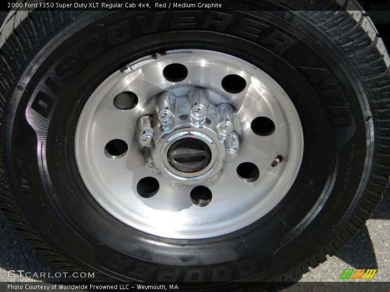 Red / Medium Graphite 2000 Ford F350 Super Duty XLT Regular Cab 4x4