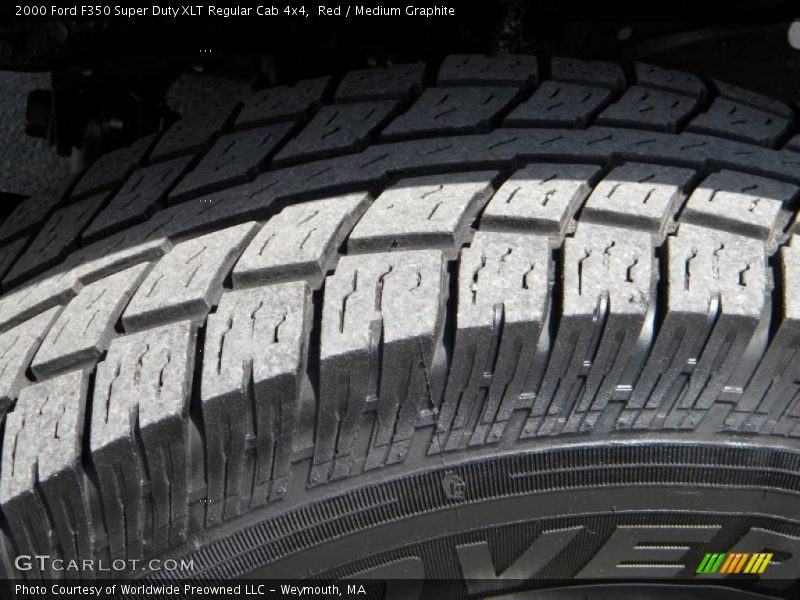 Red / Medium Graphite 2000 Ford F350 Super Duty XLT Regular Cab 4x4