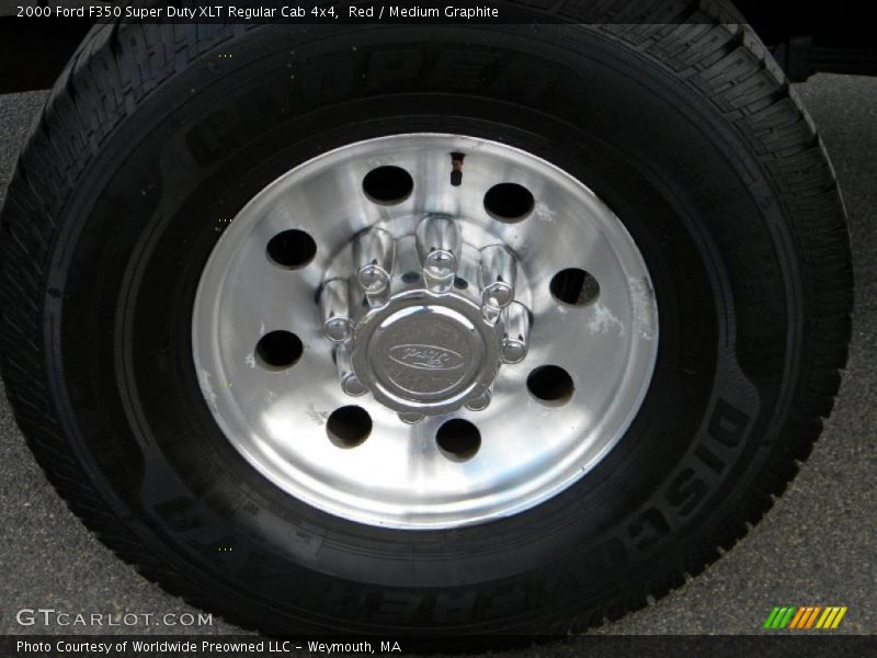 Red / Medium Graphite 2000 Ford F350 Super Duty XLT Regular Cab 4x4