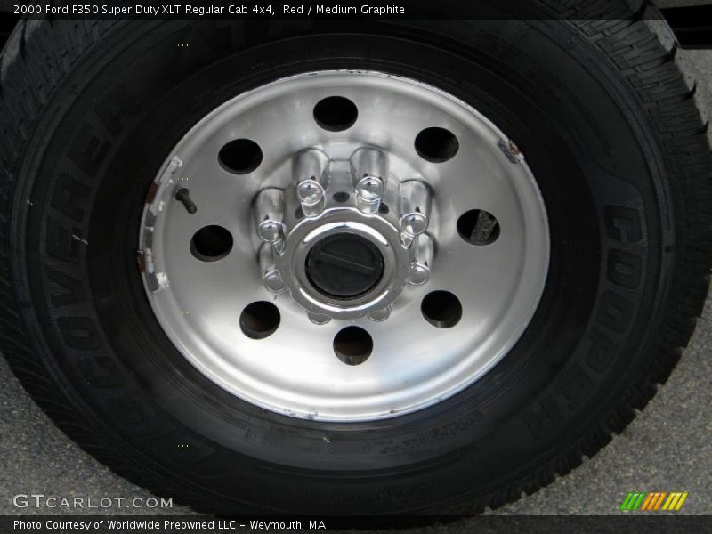 Red / Medium Graphite 2000 Ford F350 Super Duty XLT Regular Cab 4x4