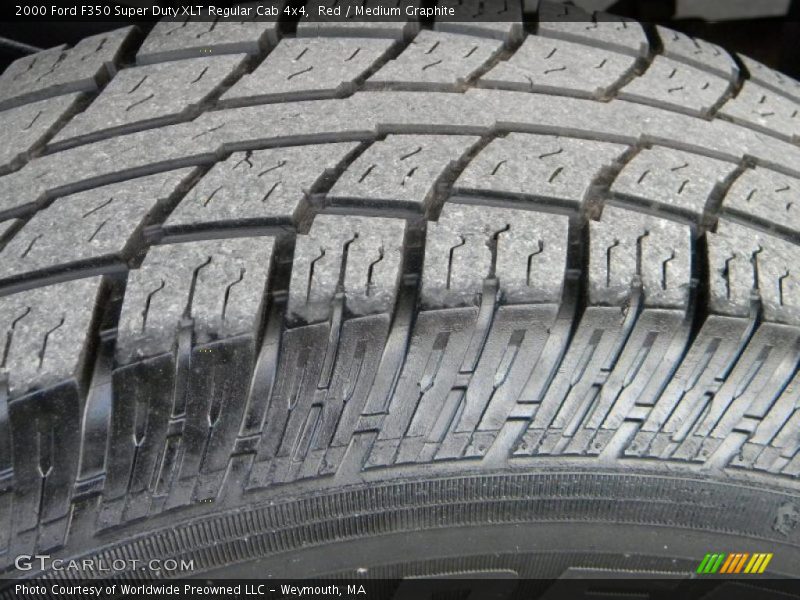 Red / Medium Graphite 2000 Ford F350 Super Duty XLT Regular Cab 4x4