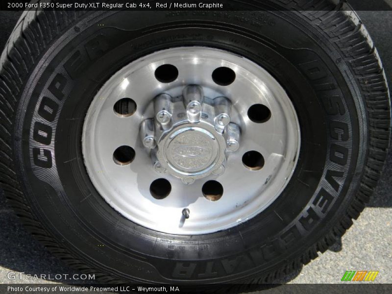 Red / Medium Graphite 2000 Ford F350 Super Duty XLT Regular Cab 4x4