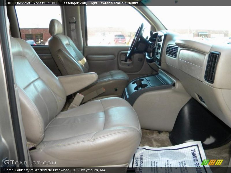 Light Pewter Metallic / Neutral 2002 Chevrolet Express 1500 LT Passenger Van