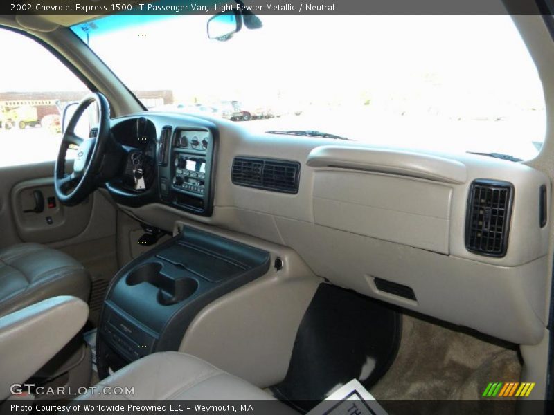 Light Pewter Metallic / Neutral 2002 Chevrolet Express 1500 LT Passenger Van