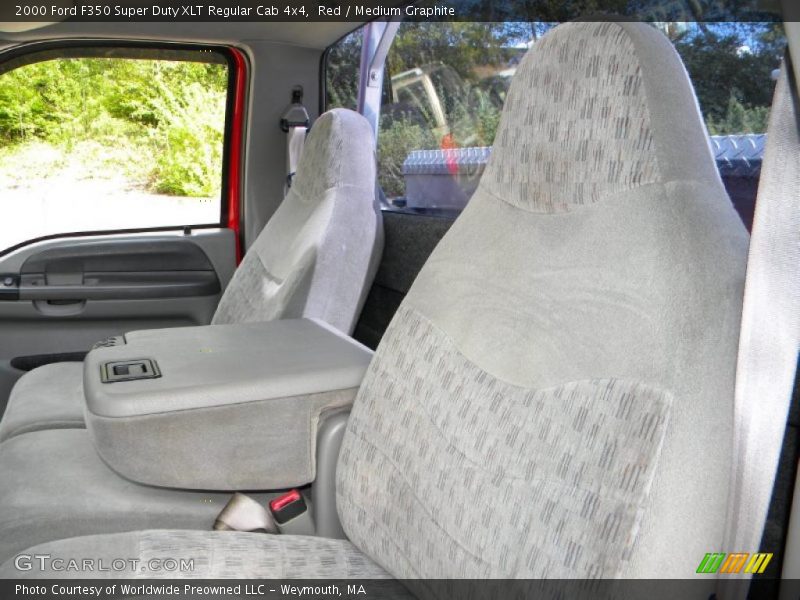 Red / Medium Graphite 2000 Ford F350 Super Duty XLT Regular Cab 4x4