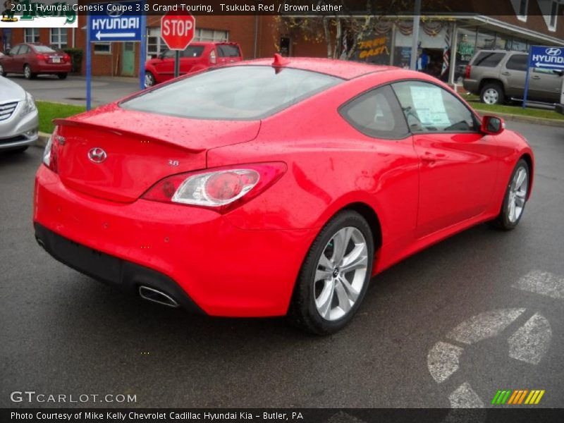 Tsukuba Red / Brown Leather 2011 Hyundai Genesis Coupe 3.8 Grand Touring