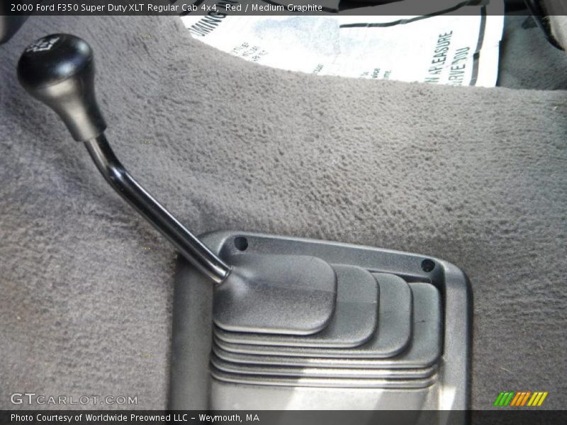 Red / Medium Graphite 2000 Ford F350 Super Duty XLT Regular Cab 4x4