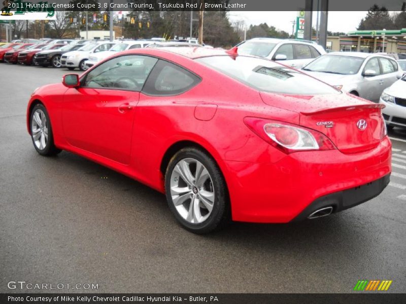 Tsukuba Red / Brown Leather 2011 Hyundai Genesis Coupe 3.8 Grand Touring