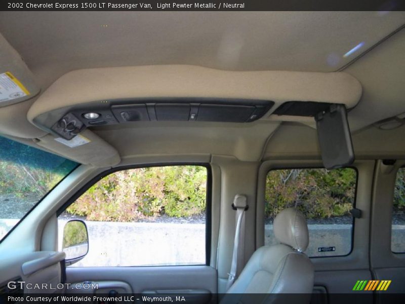 Light Pewter Metallic / Neutral 2002 Chevrolet Express 1500 LT Passenger Van