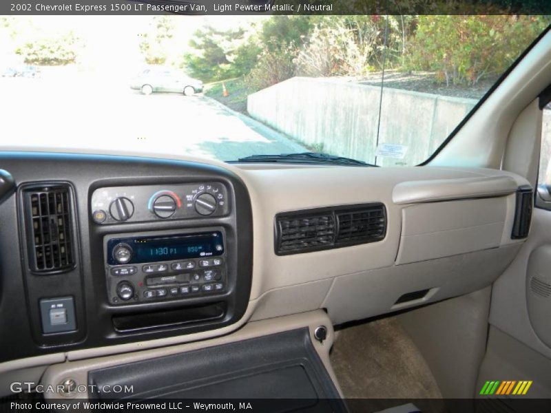 Light Pewter Metallic / Neutral 2002 Chevrolet Express 1500 LT Passenger Van