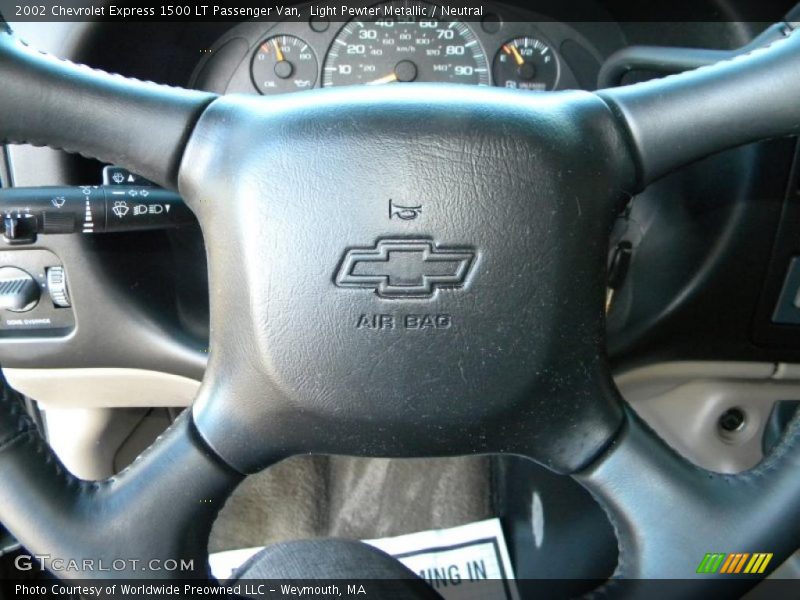 Light Pewter Metallic / Neutral 2002 Chevrolet Express 1500 LT Passenger Van
