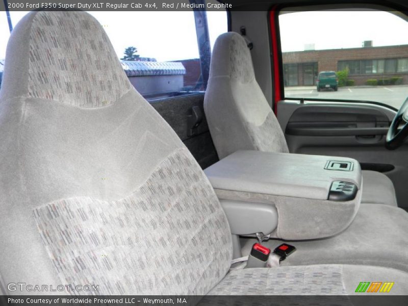 Red / Medium Graphite 2000 Ford F350 Super Duty XLT Regular Cab 4x4