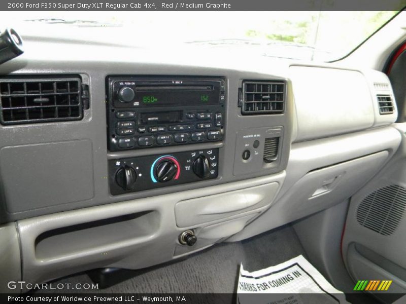 Red / Medium Graphite 2000 Ford F350 Super Duty XLT Regular Cab 4x4