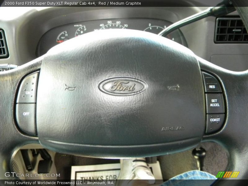 Red / Medium Graphite 2000 Ford F350 Super Duty XLT Regular Cab 4x4