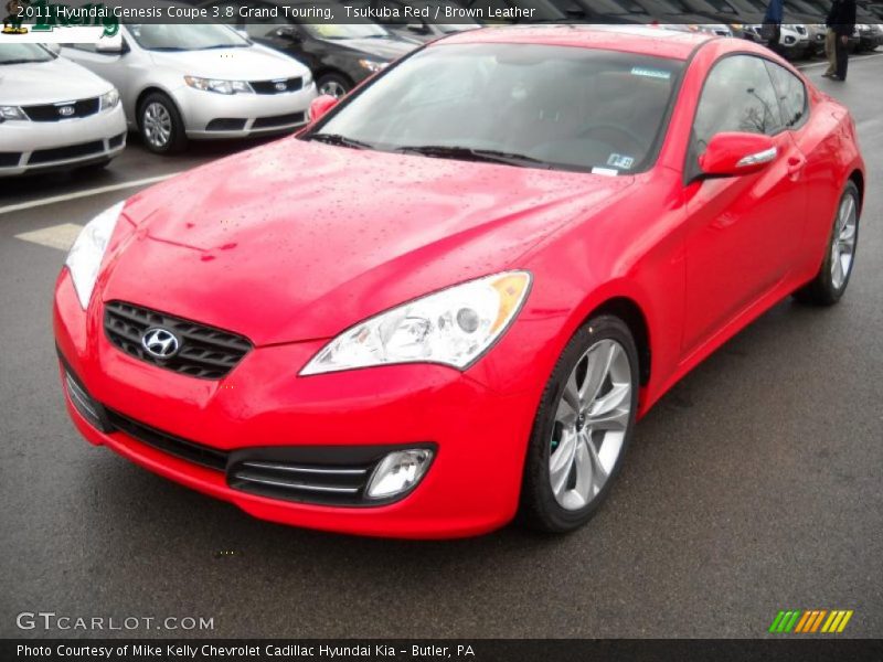 Tsukuba Red / Brown Leather 2011 Hyundai Genesis Coupe 3.8 Grand Touring