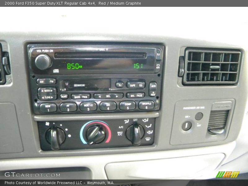 Red / Medium Graphite 2000 Ford F350 Super Duty XLT Regular Cab 4x4