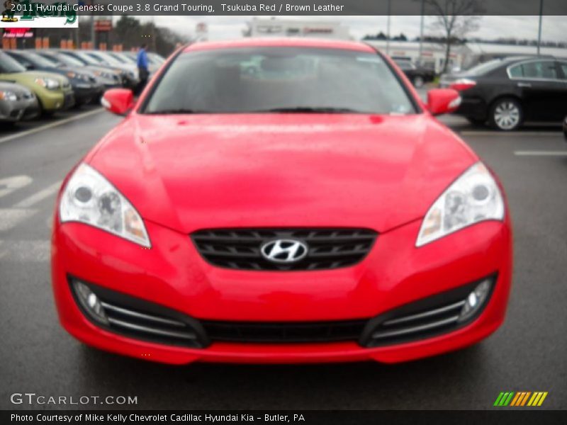 Tsukuba Red / Brown Leather 2011 Hyundai Genesis Coupe 3.8 Grand Touring