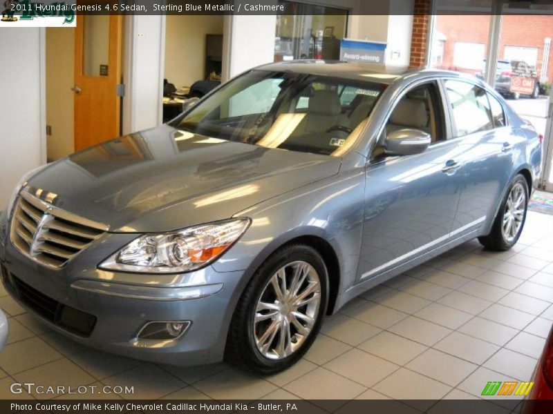 Sterling Blue Metallic / Cashmere 2011 Hyundai Genesis 4.6 Sedan