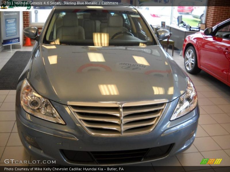 Sterling Blue Metallic / Cashmere 2011 Hyundai Genesis 4.6 Sedan
