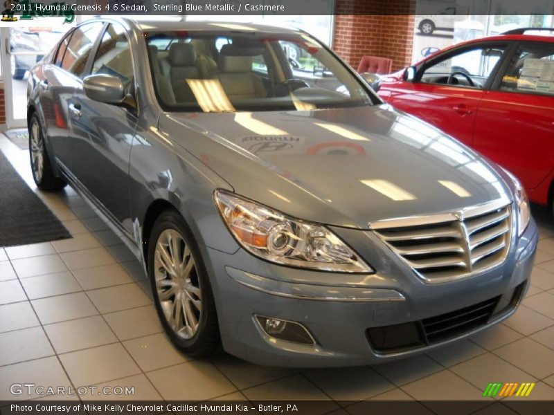 Sterling Blue Metallic / Cashmere 2011 Hyundai Genesis 4.6 Sedan