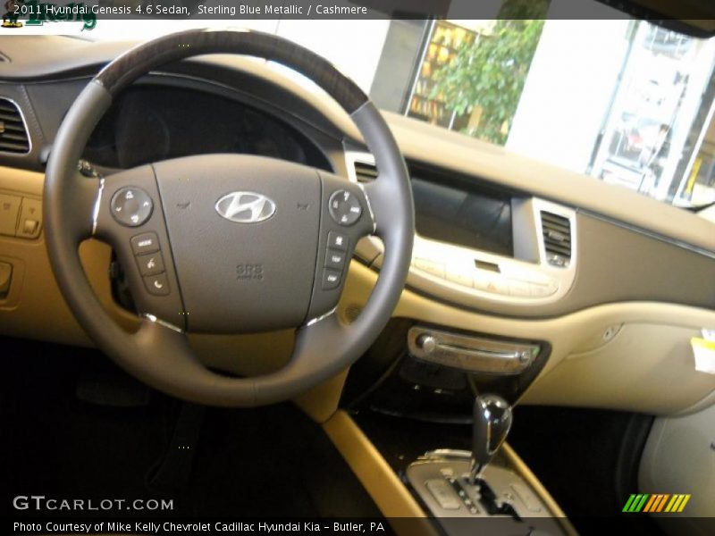 Sterling Blue Metallic / Cashmere 2011 Hyundai Genesis 4.6 Sedan